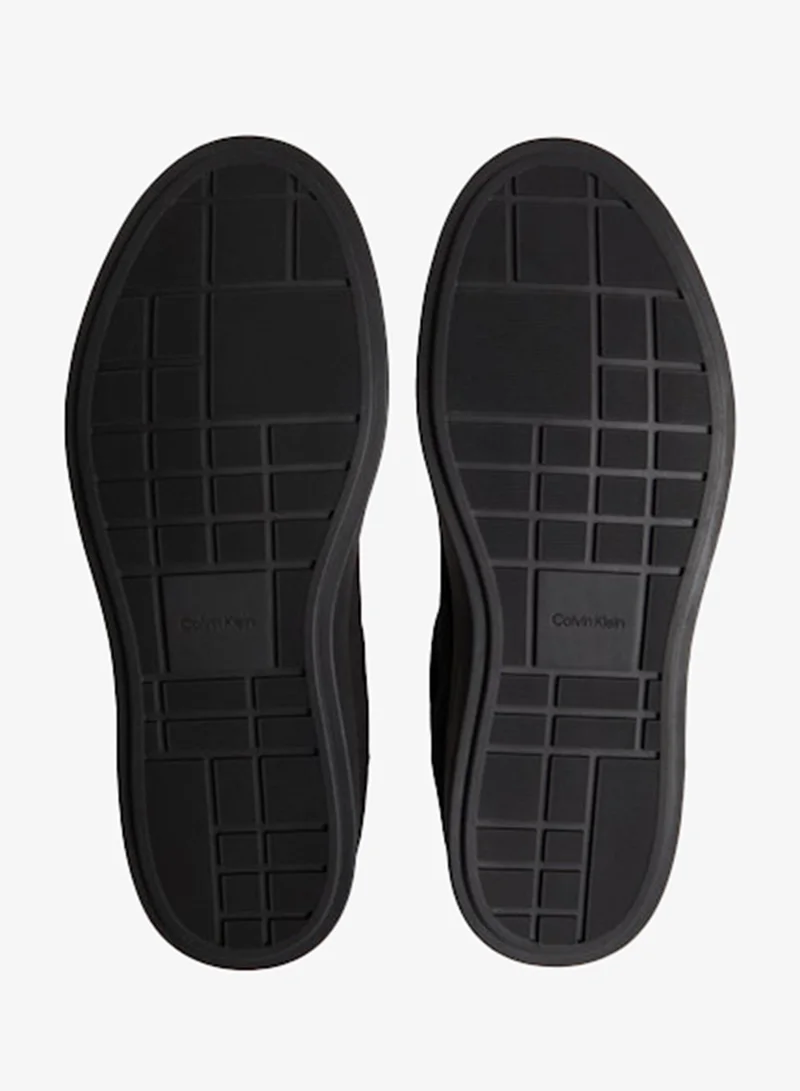 Calvin Klein Triple Black Brooke - Canvas Signature Logo Trainers for Women | Best Price UAE